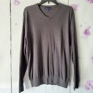 John Ashford Soft V Neck Ribbed Sweater M